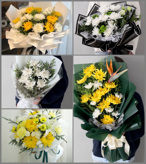 山西忻州原平市大牛店镇白事花束代送